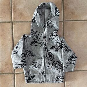 Adidas Kids Grey Hoodie